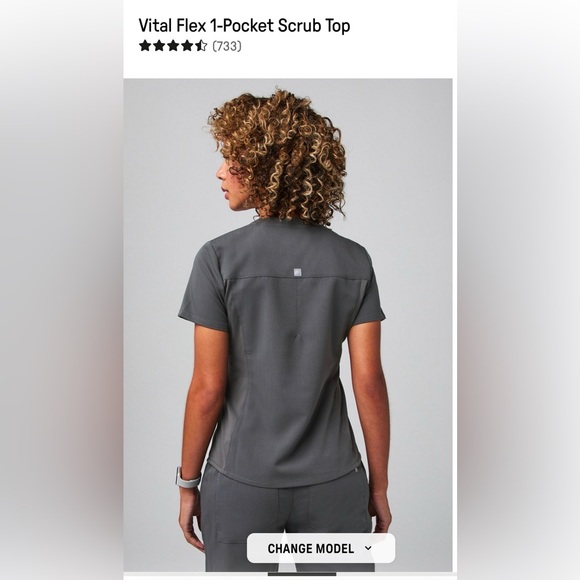 Fabletics Scrub Set Onyx Color - Picture 8 of 12